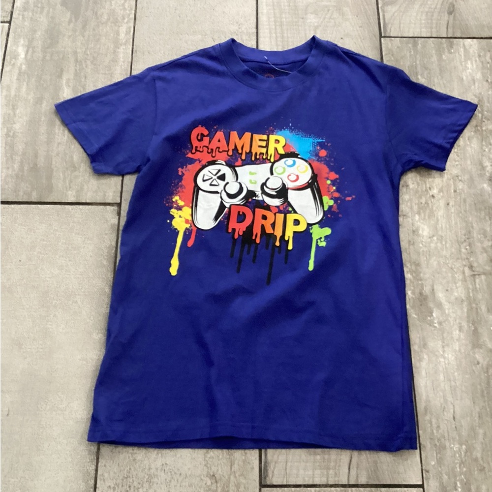 Brooklyn Vertical Blue Gamer T-Shirt size large      #16